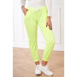 Pantaloni de trening dama galben neon Pantaloni de trening dama galben neon